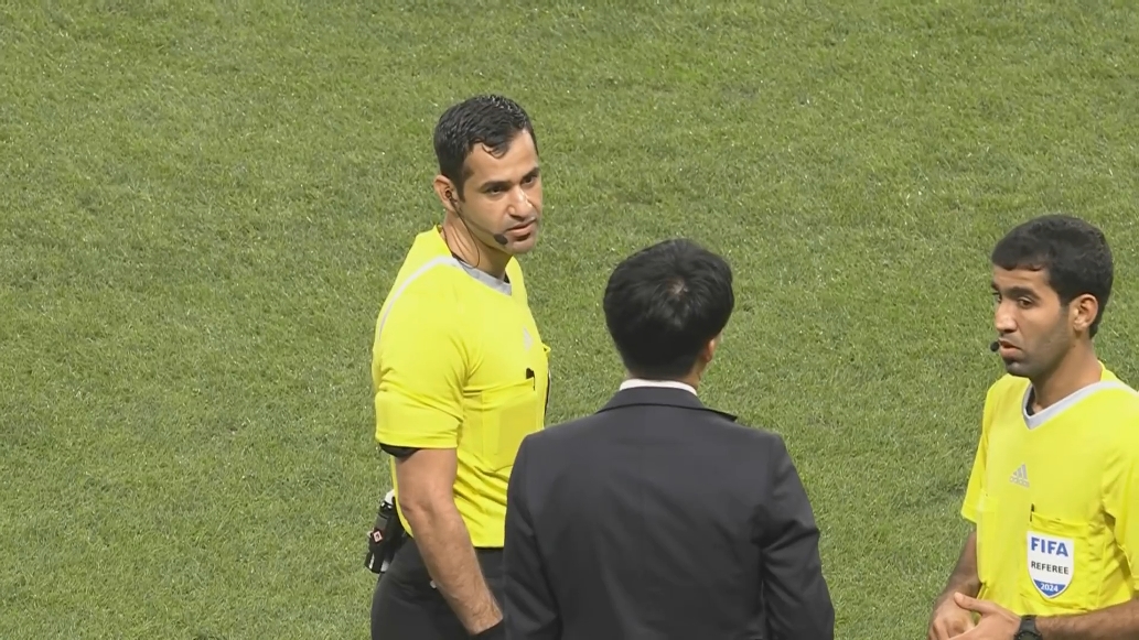  賈西姆執法亞冠海港客戰神戶勝利船，此前主哨國足0-7日本