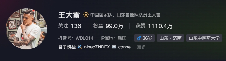  事出突然？泰山賽前幾小時亞冠退賽，王大雷社媒IP還顯示在韓國