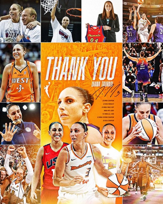 傳奇落幕!WNBA巨星陶樂西宣布退役 結束20年職業生涯