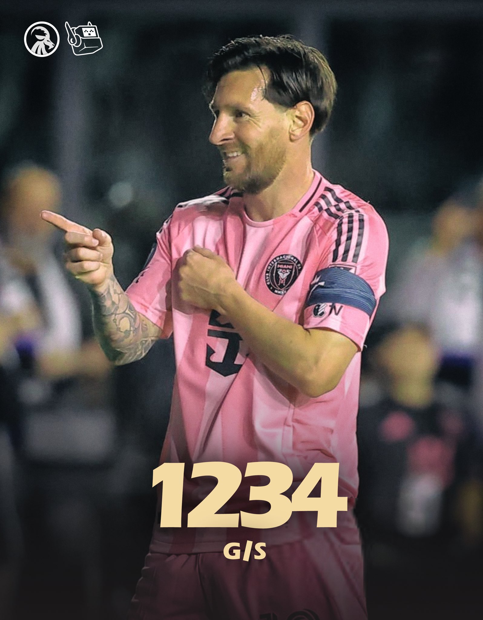  回歸即進球！37歲梅西生涯目前853球381助，參與進球數1234球！